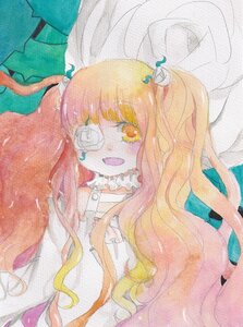 Rating: Safe Score: 0 Tags: 1girl dress eyepatch flower frills hair_flower hair_ornament image kirakishou long_hair pink_hair rose smile solo traditional_media two_side_up watercolor_(medium) User: admin