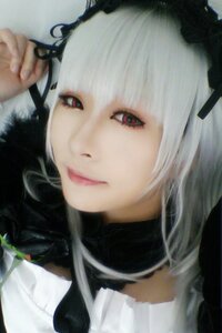 Rating: Safe Score: 0 Tags: 1girl bangs blurry closed_mouth depth_of_field hair_ornament lips long_hair looking_at_viewer smile solo suigintou white_hair User: admin