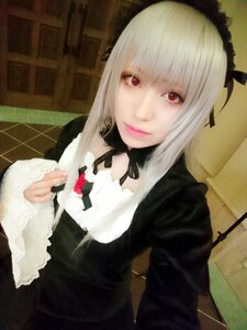 Rating: Safe Score: 0 Tags: 1girl 3d bangs black_dress closed_mouth dress gothic_lolita hairband holding lips long_hair long_sleeves looking_at_viewer photo red_eyes smile solo suigintou upper_body User: admin