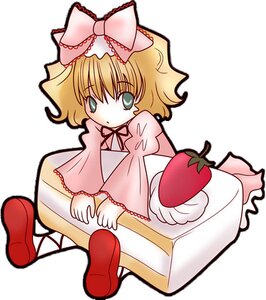 Rating: Safe Score: 0 Tags: 1girl blonde_hair bow cake dress flower food fruit full_body hina_ichigo hinaichigo image long_sleeves looking_at_viewer object_namesake pink_bow pink_dress red_footwear shoes short_hair simple_background sitting solo strawberry white_background white_legwear User: admin