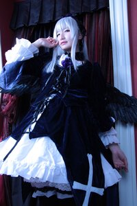 Rating: Safe Score: 0 Tags: 1girl bangs black_dress black_legwear closed_eyes curtains dress frills gothic gothic_lolita indoors lace lace-trimmed_dress lolita_fashion long_hair long_sleeves sitting solo suigintou white_hair window User: admin