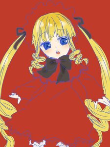 Rating: Safe Score: 0 Tags: 1girl :o blonde_hair blue_eyes bonnet bow bowtie dress drill_hair frills image long_hair long_sleeves looking_at_viewer open_mouth red_dress ringlets shinku simple_background solo standing twin_drills twintails very_long_hair User: admin