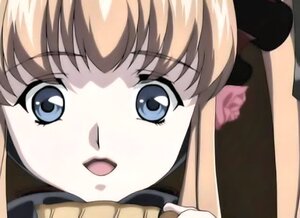 Rating: Safe Score: 0 Tags: 1girl :d bangs blue_eyes blurry blush close-up eyebrows_visible_through_hair face image looking_at_viewer open_mouth shinku smile solo User: admin