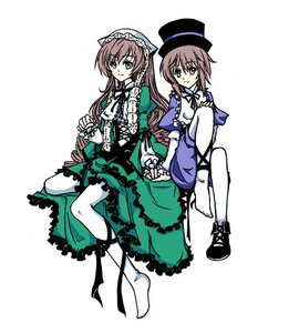 Rating: Safe Score: 0 Tags: 2girls blue_dress brown_hair dress frills full_body green_dress green_eyes hat heterochromia image long_hair long_sleeves looking_at_viewer multiple_girls pair pantyhose red_eyes short_hair siblings simple_background sisters smile souseiseki suiseiseki twins white_background white_legwear User: admin