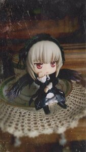 Rating: Safe Score: 0 Tags: 1girl chibi doll dress long_hair night rain red_eyes sky solo star_(sky) starry_sky suigintou white_hair wings User: admin
