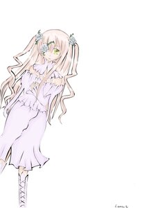Rating: Safe Score: 0 Tags: 1girl blonde_hair boots cross-laced_footwear doll_joints dress eyepatch flower green_eyes hair_flower hair_ornament image joints kirakishou long_hair long_sleeves solo striped vertical_stripes very_long_hair User: admin