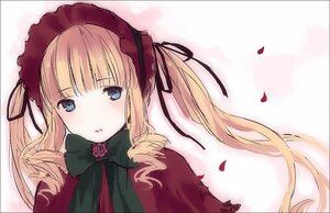 Rating: Safe Score: 0 Tags: 1girl bangs black_ribbon blonde_hair blue_eyes blush bonnet bow bowtie commentary_request drill_hair flower hair_ribbon image long_hair looking_at_viewer parted_lips petals ribbon rose rozen_maiden shinku solo tan_(tangent) twintails User: admin