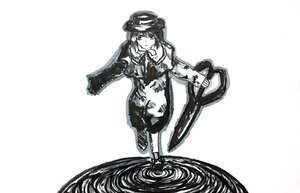 Rating: Safe Score: 0 Tags: 1girl bow greyscale hat image long_sleeves monochrome short_hair skirt solo souseiseki usami_renko User: admin