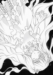 Rating: Safe Score: 0 Tags: 1girl blush boots cross-laced_footwear doujinshi doujinshi_#37 dress flower frills greyscale hair_flower hair_ornament image long_hair monochrome multiple rose solo very_long_hair User: admin