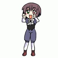 Rating: Safe Score: 0 Tags: 1girl :d blush_stickers brown_hair full_body heterochromia image long_sleeves open_mouth pantyhose simple_background smile solo souseiseki standing white_legwear User: admin