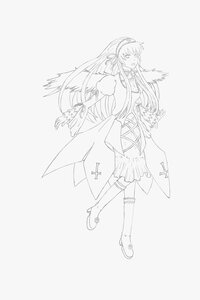 Rating: Safe Score: 0 Tags: 1girl boots dress feathered_wings full_body fur_trim greyscale hairband image long_hair monochrome open_mouth solo standing suigintou thighhighs wings User: admin