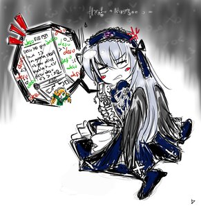 Rating: Safe Score: 0 Tags: 1girl black_wings dress frills hairband image long_hair long_sleeves silver_hair sitting solo suigintou wings User: admin