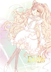 Rating: Safe Score: 0 Tags: 1girl blonde_hair blush boots cross-laced_footwear doll_joints dress eyepatch frills image kirakishou knee_boots long_hair solo very_long_hair yellow_eyes User: admin