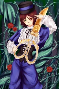 Rating: Safe Score: 0 Tags: 1girl dress flower frills green_eyes hat heterochromia image long_hair long_sleeves red_eyes red_flower red_rose rose solo souseiseki suiseiseki thorns top_hat very_long_hair vines User: admin