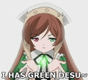 Rating: Safe Score: 0 Tags: 1girl brown_hair dress frills green_dress green_eyes hat heterochromia holding image long_hair long_sleeves looking_at_viewer red_eyes simple_background solo suiseiseki User: admin