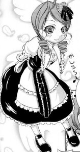 Rating: Safe Score: 0 Tags: 1girl blush dress drill_hair frills greyscale hair_ornament image kanaria mary_janes monochrome shoes smile solo tomoe_mami twin_drills twintails User: admin