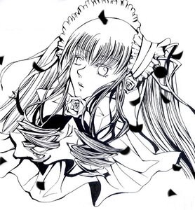 Rating: Safe Score: 0 Tags: 1girl auto_tagged drill_hair flower greyscale image long_hair looking_at_viewer monochrome petals rose shinku simple_background solo suigintou twin_drills User: admin