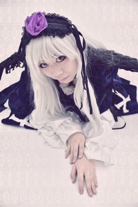 Rating: Safe Score: 0 Tags: 1girl bangs blonde_hair dress flower frills gothic_lolita lips lolita_fashion long_hair long_sleeves looking_at_viewer ribbon rose solo suigintou upper_body User: admin