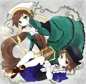 Rating: Safe Score: 0 Tags: 2girls brown_hair dress frills green_dress green_eyes hat head_scarf heterochromia image long_hair long_sleeves looking_at_viewer multiple_girls pair pantyhose red_eyes scissors short_hair siblings sisters souseiseki suiseiseki top_hat twins very_long_hair watering_can User: admin