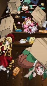 Rating: Safe Score: 0 Tags: 4girls blonde_hair blurry blurry_foreground box cardboard_box depth_of_field dress hat hina_ichigo image in_box in_container motion_blur multiple multiple_girls pink_bow shinku suiseiseki tagme wings User: admin