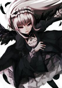 Rating: Safe Score: 0 Tags: 1girl bad_id bad_pixiv_id black_dress black_feathers black_wings dress feathered_wings feathers frills hairband image lolita_fashion lolita_hairband long_hair long_sleeves looking_at_viewer open_mouth pantyhose photoshop_(medium) pink_eyes red_eyes ribbon rose rozen_maiden silver_hair smile solo suigintou wings zen33n User: admin