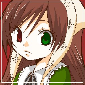 Rating: Safe Score: 0 Tags: 1girl bangs border brown_hair fur_trim green_eyes image long_hair smile solo suiseiseki User: admin