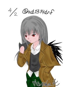 Rating: Safe Score: 0 Tags: 1girl artist_name bangs image jacket long_hair long_sleeves pants red_eyes shirt signature solo striped suigintou vertical_stripes User: admin
