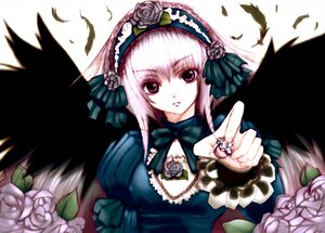 Rating: Safe Score: 0 Tags: 1girl bird black_wings blue_flower blue_rose dress feathered_wings feathers flower frills hairband image jewelry kannagi_kaname long_hair long_sleeves looking_at_viewer pale_skin pink_flower pink_rose purple_rose red_rose ring rose rose_petals rozen_maiden silver_hair solo suigintou upper_body white_flower white_rose wings yellow_rose User: admin
