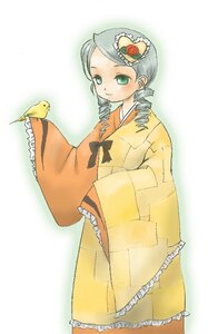 Rating: Safe Score: 0 Tags: 1girl bird chick drill_hair frilled_sleeves frills green_eyes hair_ornament image japanese_clothes kanaria kimono long_sleeves smile solo twin_drills wide_sleeves yellow_kimono User: admin