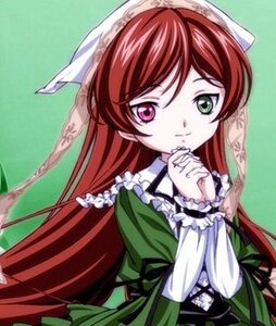 Rating: Safe Score: 0 Tags: 1girl dress frills green_background green_dress green_eyes hands_clasped head_scarf heterochromia image long_hair long_sleeves looking_at_viewer simple_background solo suiseiseki swept_bangs very_long_hair User: admin