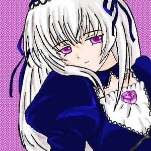 Rating: Safe Score: 0 Tags: 1girl dress flower frills hair_ribbon hairband image juliet_sleeves long_hair long_sleeves looking_at_viewer looking_away puffy_sleeves purple_background purple_flower purple_rose ribbon rose silver_hair solo suigintou upper_body User: admin