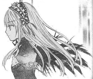 Rating: Safe Score: 0 Tags: 1girl bangs closed_mouth dress floating_hair greyscale hairband image long_hair monochrome profile ribbon simple_background solo suigintou upper_body white_background User: admin
