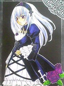 Rating: Safe Score: 0 Tags: 1girl black_dress dress expressionless flower frills hairband image juliet_sleeves long_hair long_sleeves puffy_sleeves solo suigintou wings User: admin