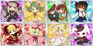 Rating: Safe Score: 0 Tags: 6+girls blonde_hair blue_eyes bow brown_hair dress flower green_eyes green_hair hat heterochromia hina_ichigo image kanaria long_hair long_sleeves multiple multiple_girls pink_bow red_eyes shinku short_hair siblings sisters souseiseki suigintou suiseiseki tagme top_hat twins wings User: admin