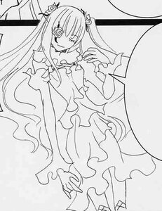 Rating: Safe Score: 0 Tags: 1girl choker cure_moonlight dress flower frills greyscale hair_flower hair_ornament image kirakishou long_hair monochrome skirt smile solo tsukikage_yuri twintails User: admin