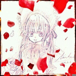 Rating: Safe Score: 0 Tags: 1girl bow image long_hair looking_at_viewer patchouli_knowledge petals rose_petals shinku solo traditional_media User: admin