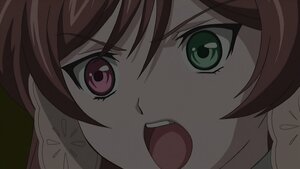 Rating: Safe Score: 0 Tags: 1girl brown_hair close-up face green_eyes image looking_at_viewer open_mouth short_hair solo suiseiseki User: admin