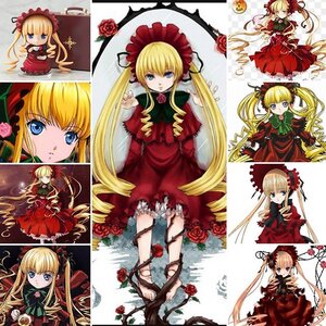 Rating: Safe Score: 0 Tags: 1girl blonde_hair blue_eyes blush bonnet bow bowtie cane capelet dress flower frills green_bow green_neckwear image long_hair long_sleeves looking_at_viewer open_mouth pink_bow red_dress rose shinku shoes sidelocks sitting solo twin_drills twintails User: admin