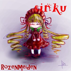 Rating: Safe Score: 0 Tags: 1girl blonde_hair bonnet bow chibi closed_eyes dress full_body image long_hair long_sleeves red_dress shinku solo standing User: admin