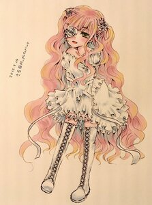 Rating: Safe Score: 0 Tags: 1girl boots cross-laced_footwear dress eyepatch flower frills hair_ornament image kirakishou long_hair pink_hair solo thigh_boots thighhighs very_long_hair wavy_hair zettai_ryouiki User: admin