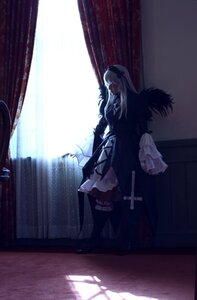 Rating: Safe Score: 0 Tags: 1girl curtains gun hair_bobbles hair_ornament holding indoors long_hair solo standing suigintou weapon window User: admin