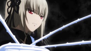 Rating: Safe Score: 0 Tags: 1girl bangs eyebrows_visible_through_hair hairband holding holding_sword holding_weapon image long_hair looking_at_viewer red_eyes ribbon solo suigintou sword weapon User: admin