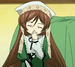 Rating: Safe Score: 0 Tags: 1girl blush brown_hair closed_eyes covering_mouth dress green_dress image long_hair long_sleeves solo suiseiseki tears User: admin