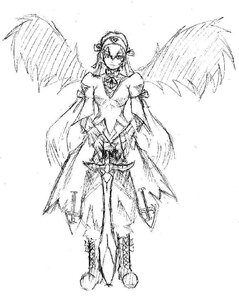 Rating: Safe Score: 0 Tags: 1girl boots dress greyscale image monochrome short_hair solo suigintou thighhighs wings User: admin