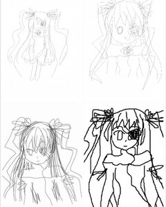 Rating: Safe Score: 0 Tags: 1girl barasuishou character_sheet dress frown greyscale hair_ribbon image lineart long_hair looking_at_viewer monochrome ribbon simple_background sketch solo veil very_long_hair white_background User: admin