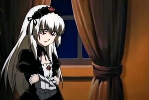 Rating: Safe Score: 0 Tags: 1girl black_dress curtains detached_collar dress flower frills hairband image indoors long_hair long_sleeves puffy_sleeves solo suigintou upper_body very_long_hair window User: admin