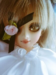 Rating: Safe Score: 0 Tags: 1girl bangs brown_eyes brown_hair close-up closed_mouth doll face flower kirakishou lips looking_at_viewer short_hair solo User: admin