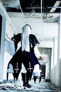 Rating: Safe Score: 0 Tags: 1girl boots indoors long_hair solo standing suigintou white_hair User: admin