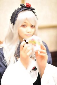 Rating: Safe Score: 0 Tags: 1girl 3d blurry blurry_background blurry_foreground depth_of_field hairband long_hair long_sleeves looking_at_viewer photo red_eyes silver_hair solo suigintou white_hair User: admin