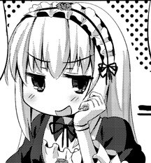 Rating: Safe Score: 0 Tags: 1girl :d bangs blush dress eyebrows_visible_through_hair greyscale hair_ornament image long_hair long_sleeves looking_at_viewer monochrome open_mouth puffy_sleeves ribbon simple_background smile solo suigintou white_background User: admin